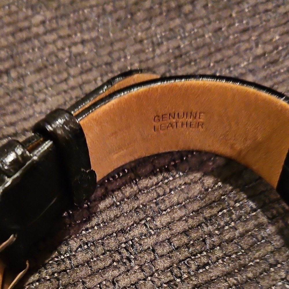 Bulova Black Leather Strap Watch - Picture 4 of 6